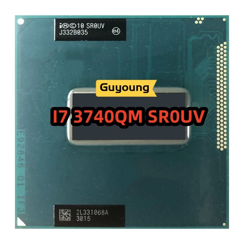 ھ i7-3740QM i7 3740QM SR0UV  ھ 8  CPU μ, 6M 45W  G2 rPGA988B, 2.7 GHz